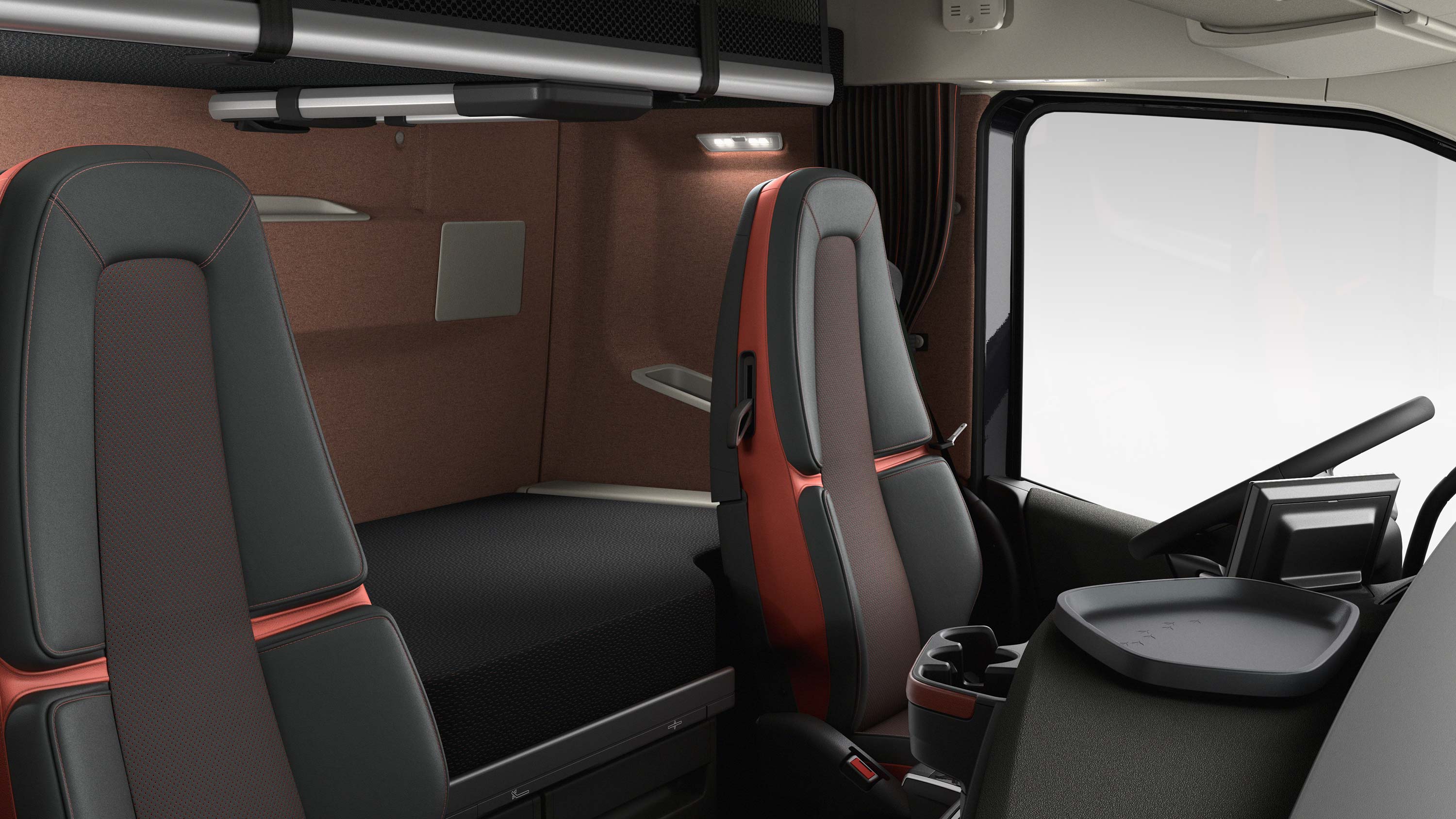 O Volvo FH16 oferece confortáveis equipamentos de descanso.